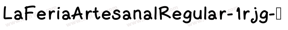 LaFeriaArtesanalRegular-1rjg字体转换