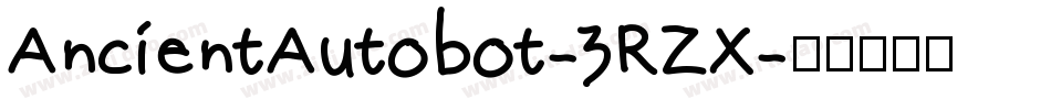 AncientAutobot-3RZX字体转换