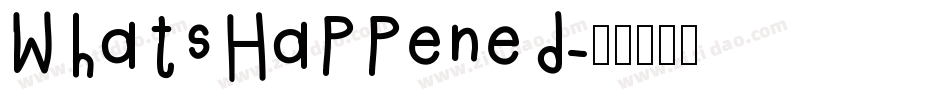 WhatsHappened字体转换