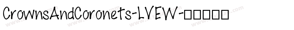 CrownsAndCoronets-LVEW字体转换
