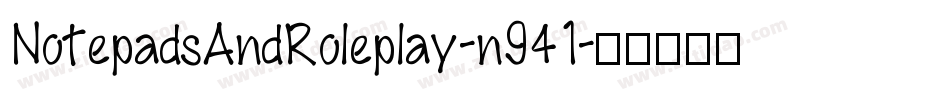 NotepadsAndRoleplay-n941字体转换