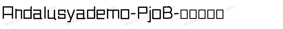 Andalusyademo-PjoB字体转换