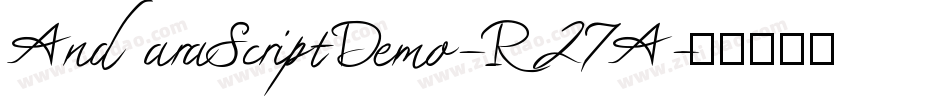 AndaraScriptDemo-R27A字体转换