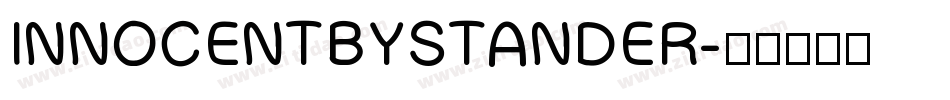 INNOCENTBYSTANDER字体转换