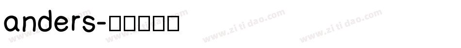 anders字体转换