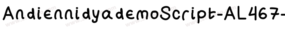 AndiennidyademoScript-AL467字体转换