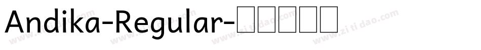 Andika-Regular字体转换