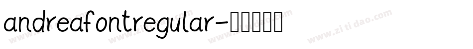 andreafontregular字体转换