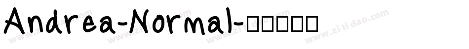 Andrea-Normal字体转换