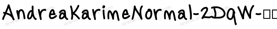 AndreaKarimeNormal-2DqW字体转换