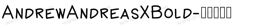 AndrewAndreasXBold字体转换