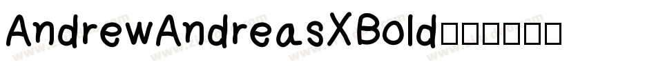 AndrewAndreasXBold字体转换
