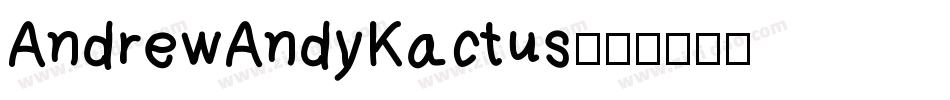 AndrewAndyKactus字体转换