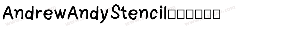 AndrewAndyStencil字体转换