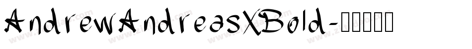 AndrewAndreasXBold字体转换