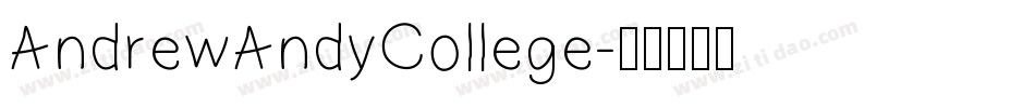 AndrewAndyCollege字体转换