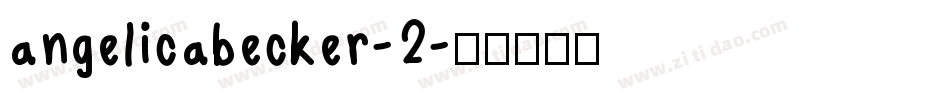 angelicabecker-2字体转换