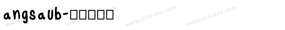 angsaub字体转换