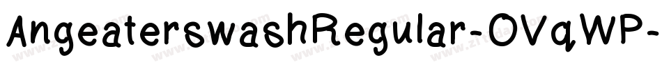 AngeaterswashRegular-OVqWP字体转换