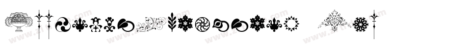 WoodtypeOrnaments-Two字体转换