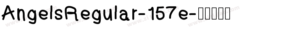 AngelsRegular-157e字体转换