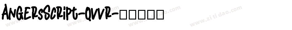 AngersScript-qvvr字体转换