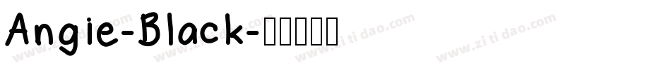 Angie-Black字体转换