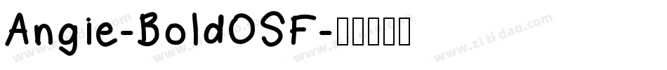 Angie-BoldOSF字体转换