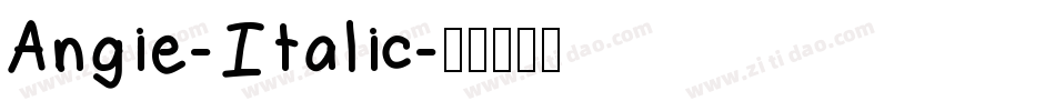 Angie-Italic字体转换