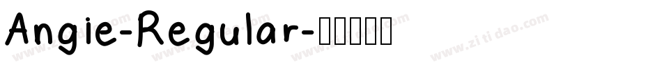 Angie-Regular字体转换