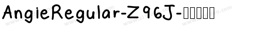 AngieRegular-Z96J字体转换