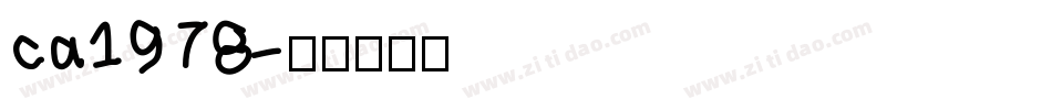 ca1978字体转换
