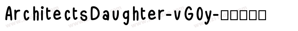 ArchitectsDaughter-vG0y字体转换