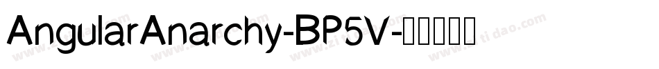 AngularAnarchy-BP5V字体转换