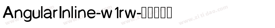 AngularInline-w1rw字体转换