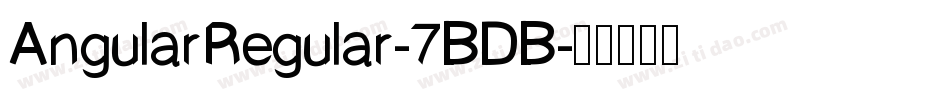 AngularRegular-7BDB字体转换