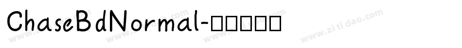 ChaseBdNormal字体转换