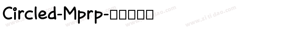 Circled-Mprp字体转换