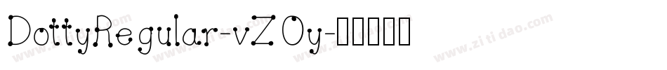 DottyRegular-vZOy字体转换