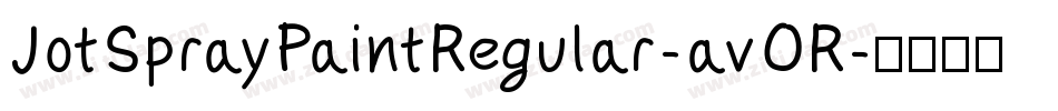 JotSprayPaintRegular-avOR字体转换