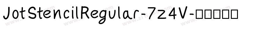 JotStencilRegular-7z4V字体转换