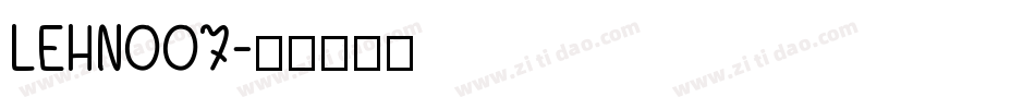 LEHN007字体转换