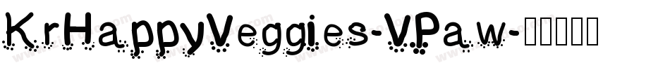 KrHappyVeggies-VPaw字体转换