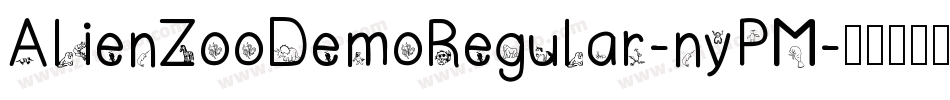 AlienZooDemoRegular-nyPM字体转换