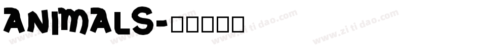 ANIMALS字体转换