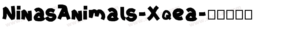 NinasAnimals-Xqea字体转换