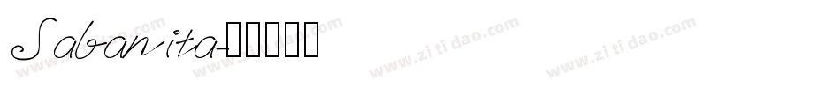 Sabanita字体转换