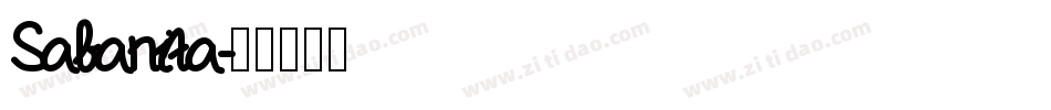 Sabanita字体转换