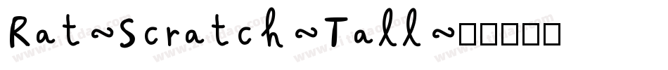 Rat-Scratch-Tall字体转换