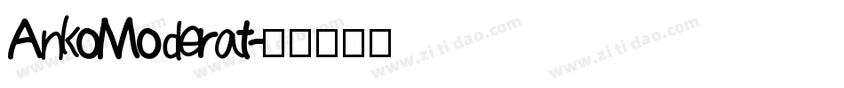 AnkoModerat字体转换